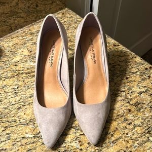 Woman’s grey felt heels Christian Siriano for payless
